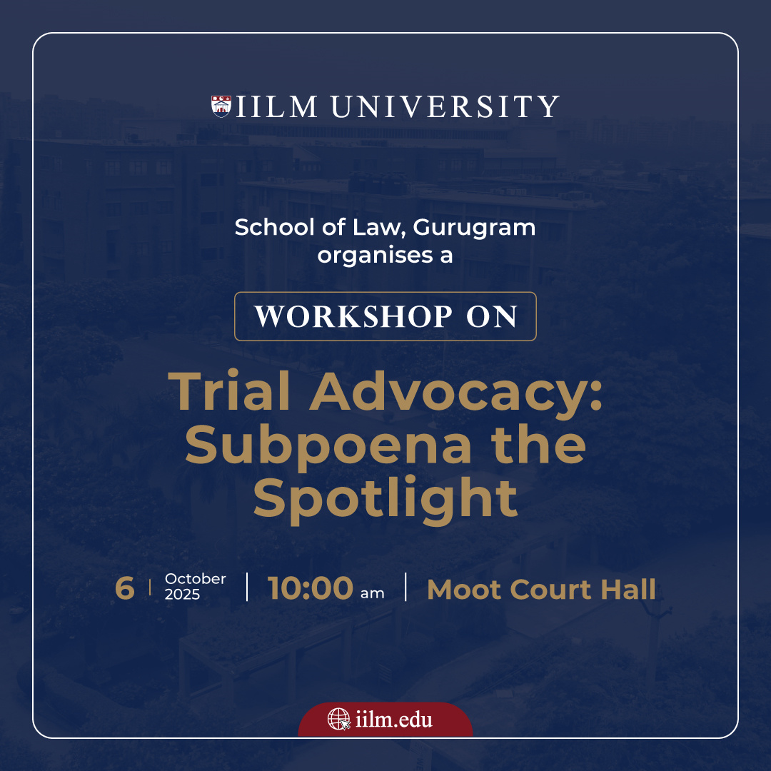 Workshop on Trial Advocacy: Subpoena the Spotlight