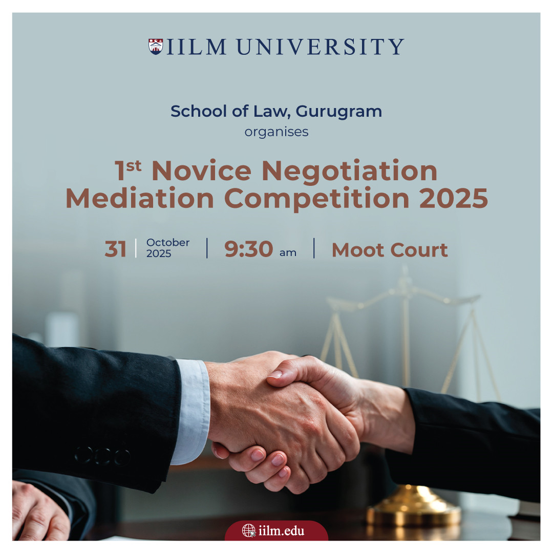 1st Novice Negotiation Mediation Competition 2025
