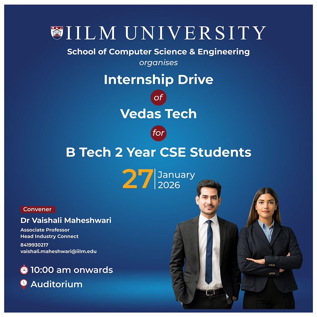 Internship Drive of Vedas Tech