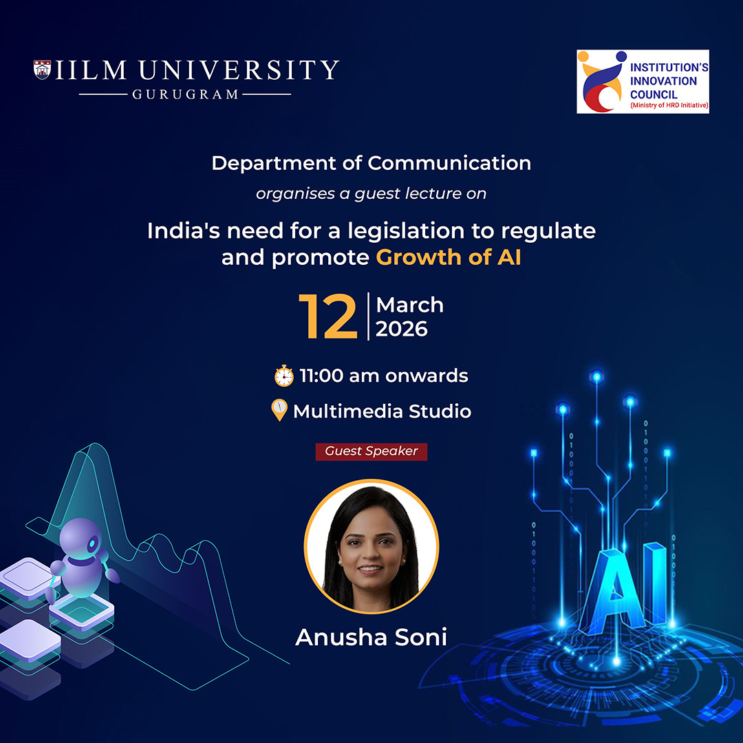 Guest Lecture on India's need for a  legislation to regulate and promote Growth of AI